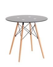 Стол Stool Group Стол круглый EAMES DSW NEW D=80 стеклянный черный арт. УТ000039069