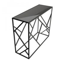 Стол-консоль AksHome Стол-консоль Грация, черный, стекло триплекс, цвет каркаса черный арт. ZN-126258