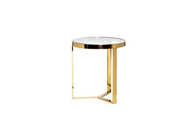 Стол журнальный Garda Decor 47ED-ET031GOLD	Стол журнальный прозр.стекло/золото d.50*55см арт. 47ED-ET031GOLD