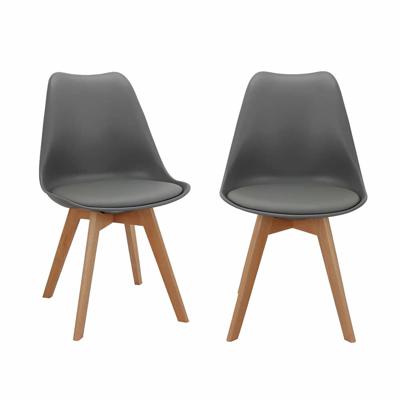 Стул Bradexhome Комплект из 2-х стульев Eames Bon серый арт. FR 0025P