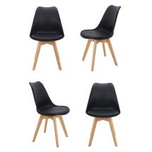 Стул Bradexhome Комплект из 4-х стульев Eames Bon чёрный арт. FR 0024K