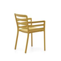 Стул La Forma (ех Julia Grup) Садовый стул Nariet из горчичного пластика арт. 151070