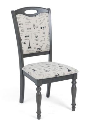 Стул М-СИТИ Стул LT C17443 DARK GREY #G521/ FABRIC FB62 PARIS М-City арт. C17443G521FB62