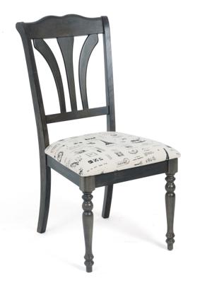 Стул М-СИТИ Стул LT C17455 DARK GREY #G521/ FABRIC FB62 PARIS М-City арт. C17455G521FB62