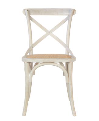 Стул MAK interior Интерьерные стулья Cross back white brush арт. 5KS26577-6-O