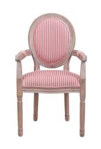 Стул MAK interior Стулья с подлокотниками Volker arm pink pinstripe арт. 5KS24505-PP