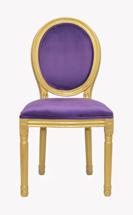 Стул MAK interior Интерьерные стулья Volker violet gold арт. 5KS24501-VG