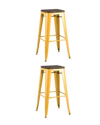 Стул Stool Group Стул барный TOLIX WOOD желтый 2 шт арт. УТ000038373