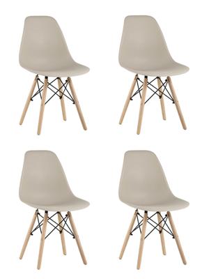 Стул Stool Group Стул Eames Style DSW бежевый x4 (разборный каркас) арт. УТ000037158