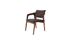 Стул ZiP-mebel Стул-кресло Шадди орех/темно-коричневый нубук арт. Z112550W24