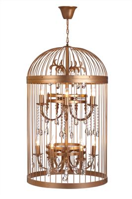 Светильник MAK interior Дизайнерские светильники Birdcage D60 gold арт. BC08-12G