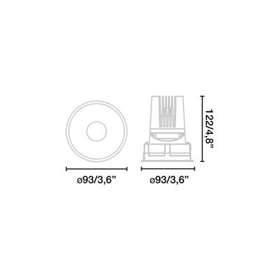 Трековая система Faro Трековый светильник Cylinder LED белый 41,5W 3100K 56є TR арт. 160626