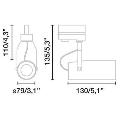 Трековая система Faro Трековый светильник NANO Sigma черный LED 15,5W 3000K 56є TRIAC арт. 125733