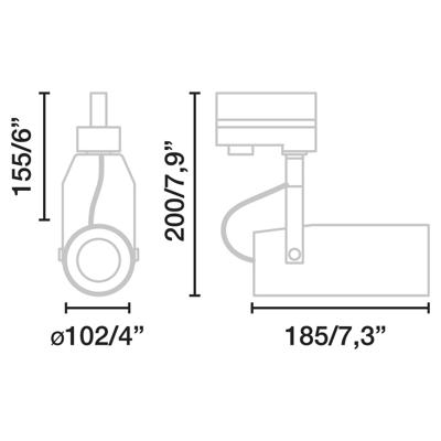 Трековая система Faro Трековый светильник Mini Sigma черный LED 21,5W 3000K 20є TRIAC арт. 125729