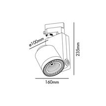 Трековая система Faro Трековый светильник MINI Cylinder белый LED FRUIT&amp;BREAD 27W 3000K 56є арт. 160629