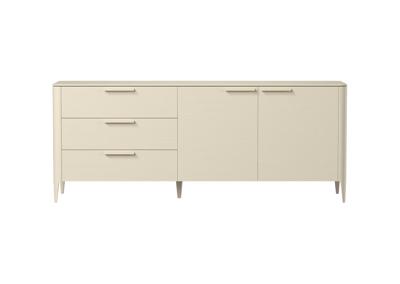 Тумба Ellipsefurniture Тумба Type oak 3 ящика 2 двери L (молочный) арт. TY010206220101