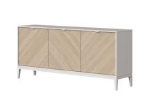 Тумба Ellipsefurniture Тумба Fjord 3 двери глубина 42 см (белый) арт. FJ010101250101