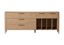 Тумба Ellipsefurniture Тумба Type oak 5 ящиков 4 полки ширина 200 см (натуральный дуб) арт. TY010201240101