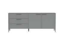 Тумба Ellipsefurniture Тумба Type 3 ящика 2 двери L (серый) арт. TY010303230101