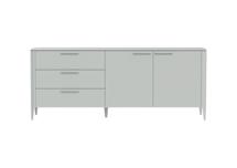 Тумба Ellipsefurniture Тумба Type 3 ящика 2 двери L (светло-серый) арт. TY010302230101