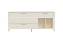 Тумба Ellipsefurniture Тумба Type 4 ящика 2 полки ширина 180 см (молочный) арт. TY010305240101