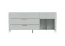 Тумба Ellipsefurniture Тумба Type 4 ящика 2 полки ширина 180 см (светло-серый) арт. TY010302240101