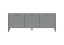 Тумба Ellipsefurniture Тумба Type 3 двери ширина 180 см (серый) арт. TY010303220101