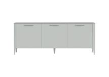 Тумба Ellipsefurniture Тумба Type 3 двери ширина 180 см (светло-серый) арт. TY010302220101