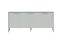 Тумба Ellipsefurniture Тумба Type 3 двери ширина 160 см (светло-серый) арт. TY010302210101