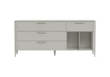 Тумба Ellipsefurniture Тумба Type 4 ящика 2 полки ширина 180 см (серо-бежевый) арт. TY010304240101