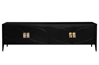 Тумба под ТВ Garda Decor 151SV-00005 Тумба под TV черная 200*60*40см арт. 151SV-00005