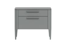 Тумбочка Ellipsefurniture Тумба прикроватная Type 2 ящика ширина 60 см (серый) арт. TY010303330101