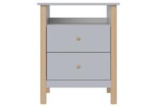 Тумбочка Ellipsefurniture Тумба прикроватная Classic (серый) арт. CLMBSH101010199