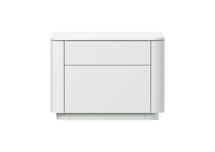 Тумбочка Ellipsefurniture Тумба прикроватная Tammi 2 ящика ширина 50 см (белый) арт. TM010201150101