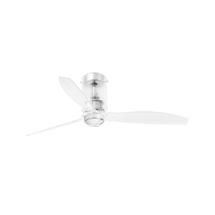 Вентилятор  Faro Потолочный вентилятор Mini Tube Fan LED прозрачный арт. 104110