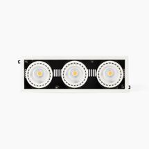 Встраиваемый светильник Faro Встраиваемый светильник Mini Colin-3 белый LED 54-75W FASHION 3100K 56° арт. 134143