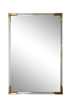 Зеркало Garda Decor 19-OA-9144  Зеркало прямоугольное с золотыми вставками 61*92см арт. 19-OA-9144