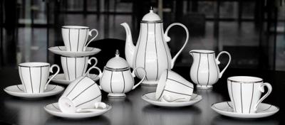 Чайный сервиз MAK interior Чайные сервизы из костяного фарфора Flavour 17 Pcs tea Set арт. JDBC431-2.