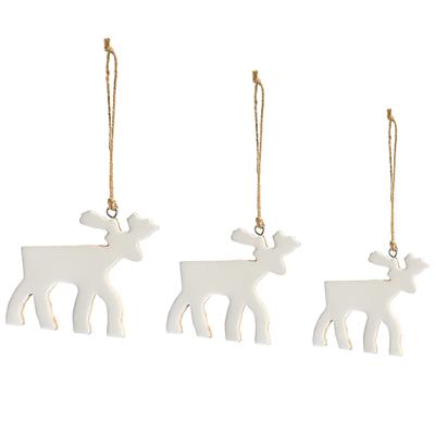 Декор Tkano Набор елочных украшений santa reindeers из коллекции new year essential, 3 шт. арт. TK23-NY_SET0009