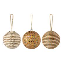 Декор Tkano Набор ёлочных украшений disco balls из коллекции new year essential, 3 шт. арт. TK24-NY_DEC0014