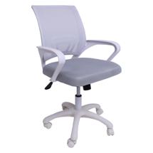 Кресло компьютерное AksHome Кресло поворотное RICCI NEW, WHITE (светло-серый) арт. ZN-173102