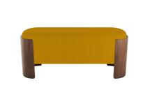 Мебель Ellipsefurniture Банкетка Lagom 100 см (горчичный, орех) арт. LG010314500301