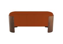 Мебель Ellipsefurniture Банкетка Lagom 100 см (терракотовый, орех) арт. LG010317500301