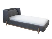 Мебель Ellipsefurniture Кровать Basic спальное место 90*200 см (серый, рогожка) арт. BS010202080101