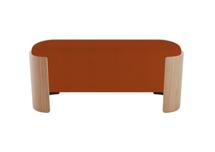 Мебель Ellipsefurniture Банкетка Lagom 100 см (терракотовый, натуральный дуб) арт. LG010317500201