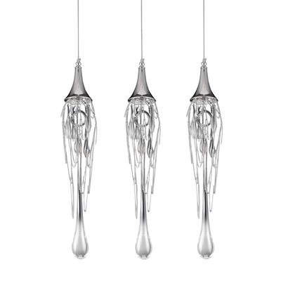 Подвесной светильник Delight Collection Подвесной светильник Goddess Tears 3 chrome арт. P68009L-3 chrome