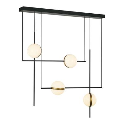 Подвесной светильник Delight Collection Потолочный светильник MD2062-4B black/brass арт. MD2062-4B black/brass