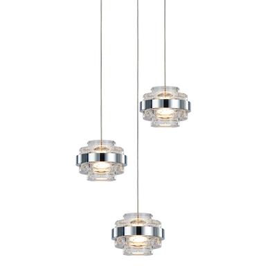 Подвесной светильник Delight Collection Подвесной светильник MD22030002-3A chrome/clear арт. MD22030002-3A chrome/clear