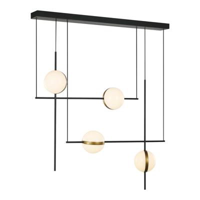 Подвесной светильник Delight Collection Потолочный светильник MD2062-4B black/brass арт. MD2062-4B black/brass