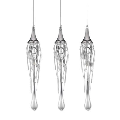 Подвесной светильник Delight Collection Подвесной светильник Goddess Tears 3 chrome арт. P68009L-3 chrome